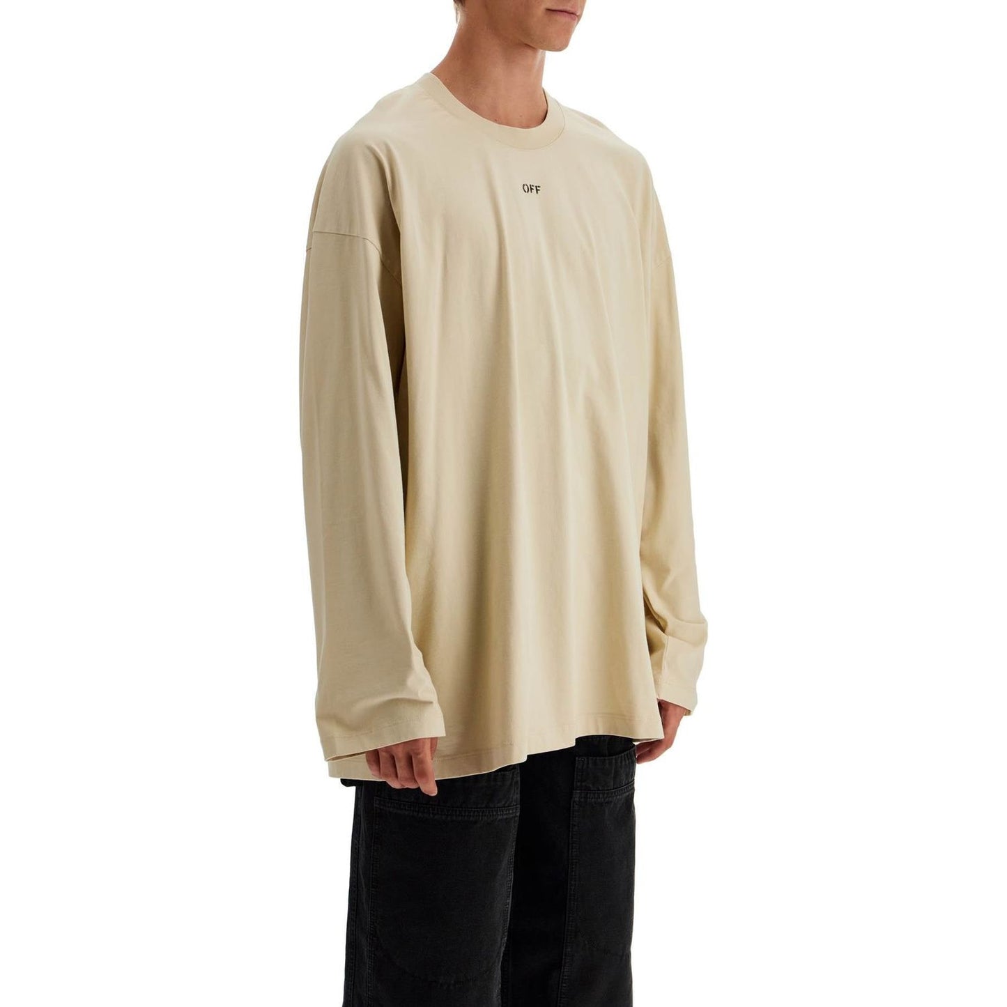 Off White Off-White long sleeve oversized t-shirt for Topwear Off White