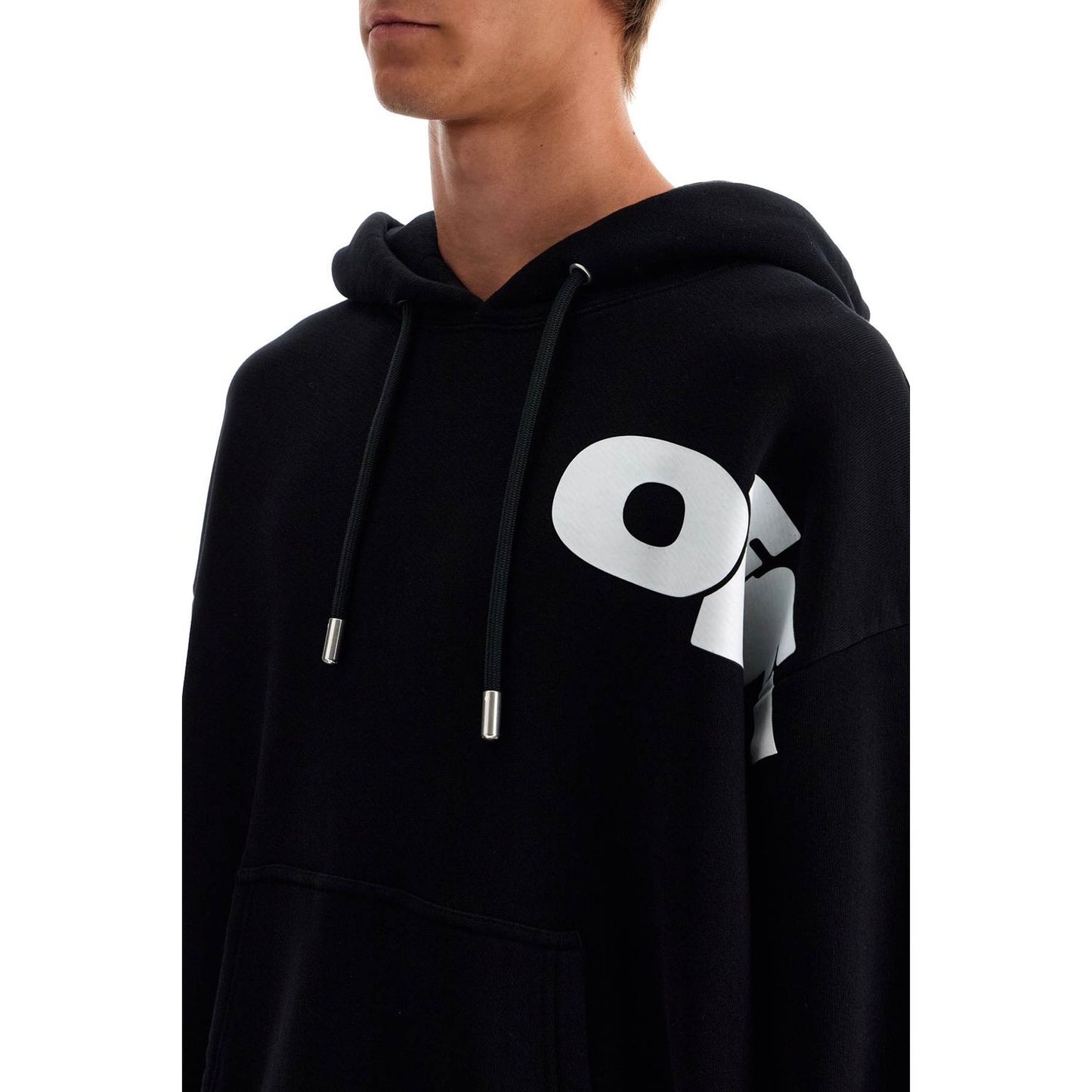 Off White Off-White hooded sweatshirt with shared Topwear Off White