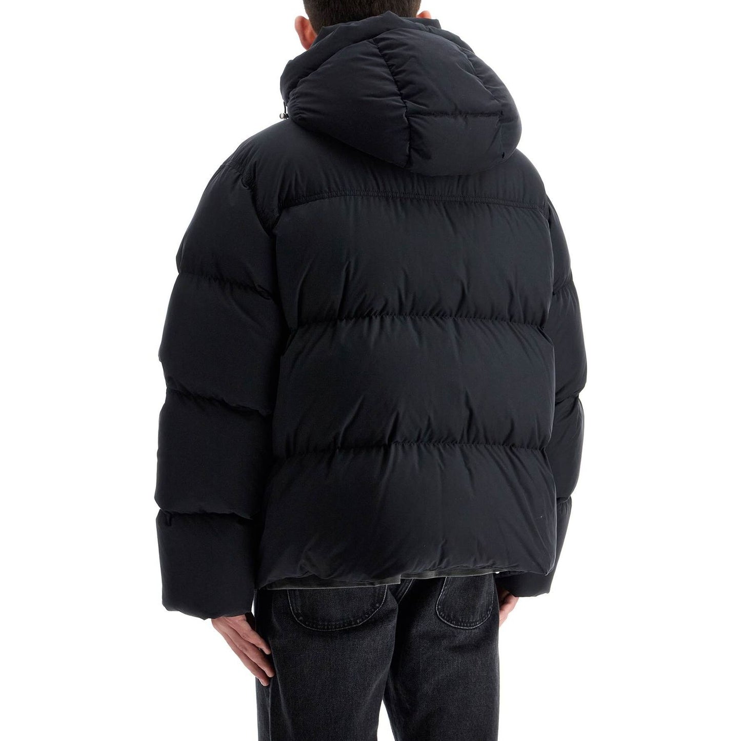 Off-White down jacket with logo patch Jackets Off White