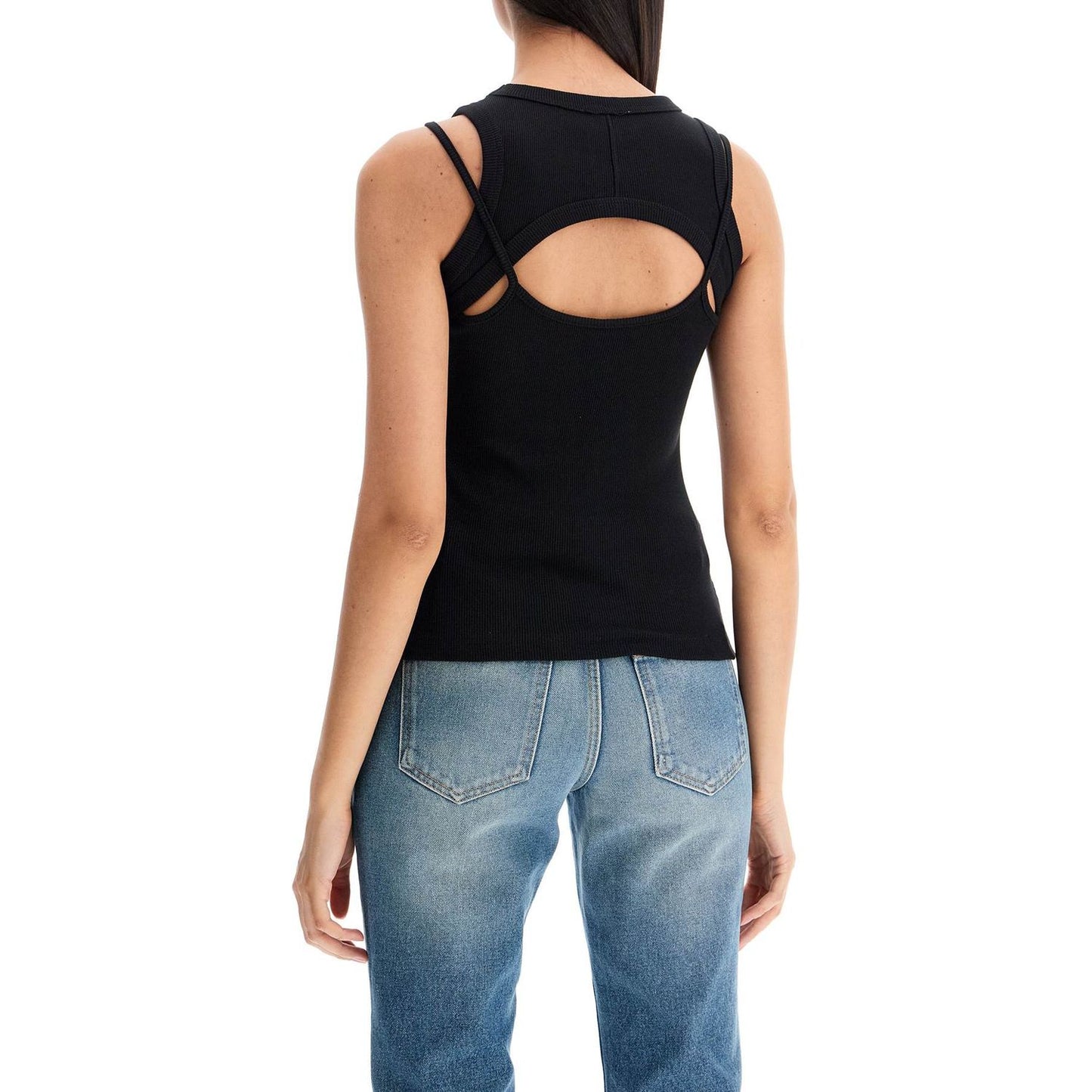 Off White Off-White layered sleeveless top with