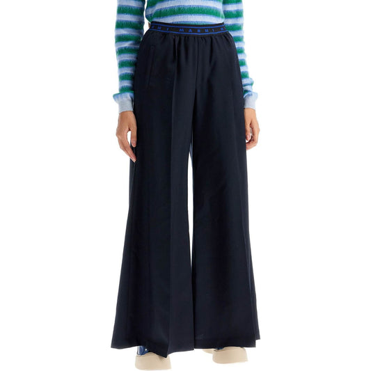 Marni tropical wool palazzo pants for Trousers Marni