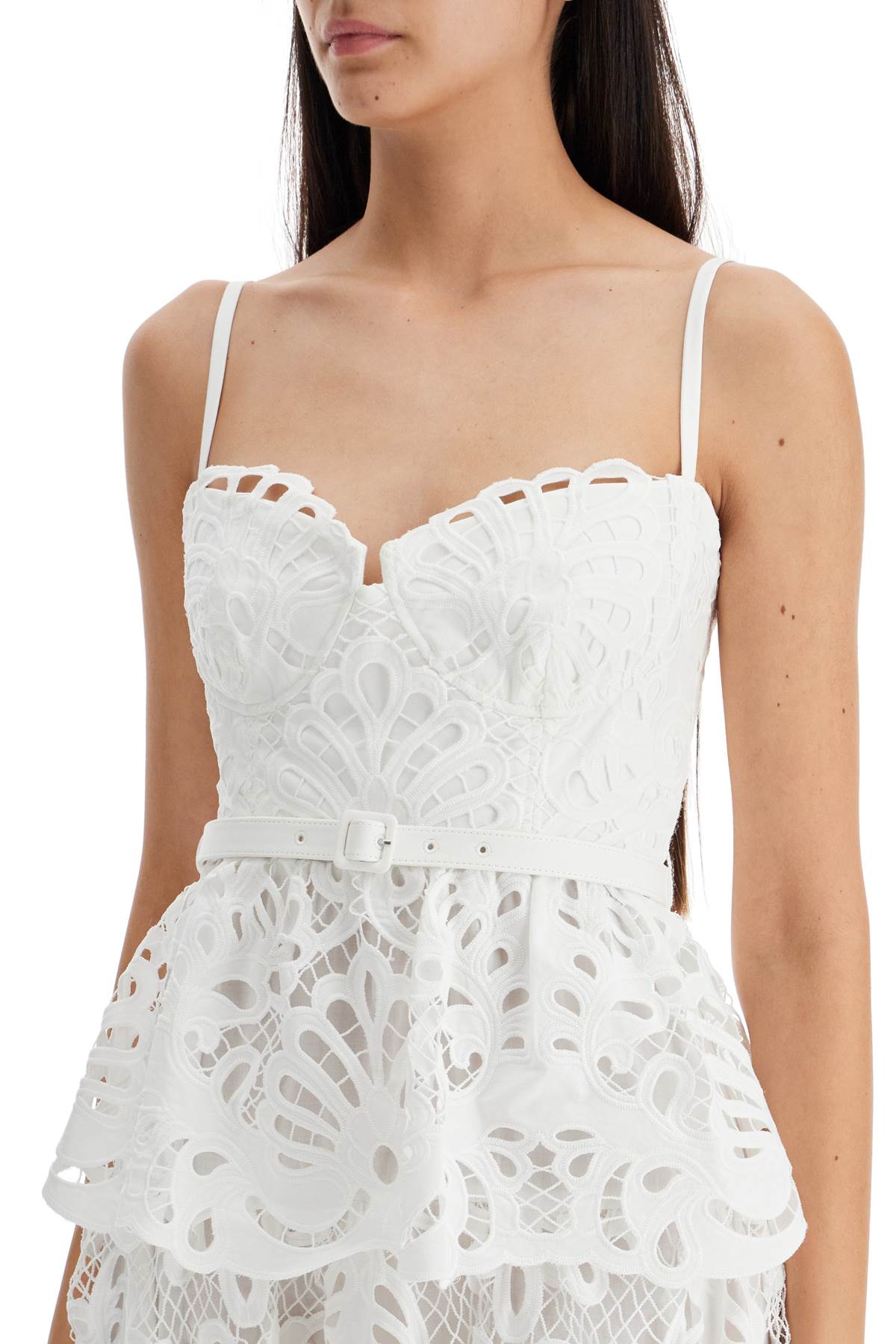 Self-Portrait Self Portrait lace bustier dress with belt Dresses Self-Portrait