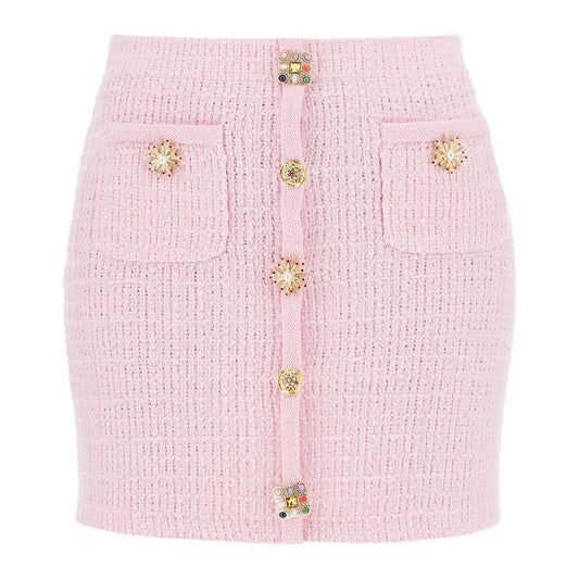 Self-Portrait Self Portrait 'knitted mini skirt with jewel buttons Skirts Self-Portrait