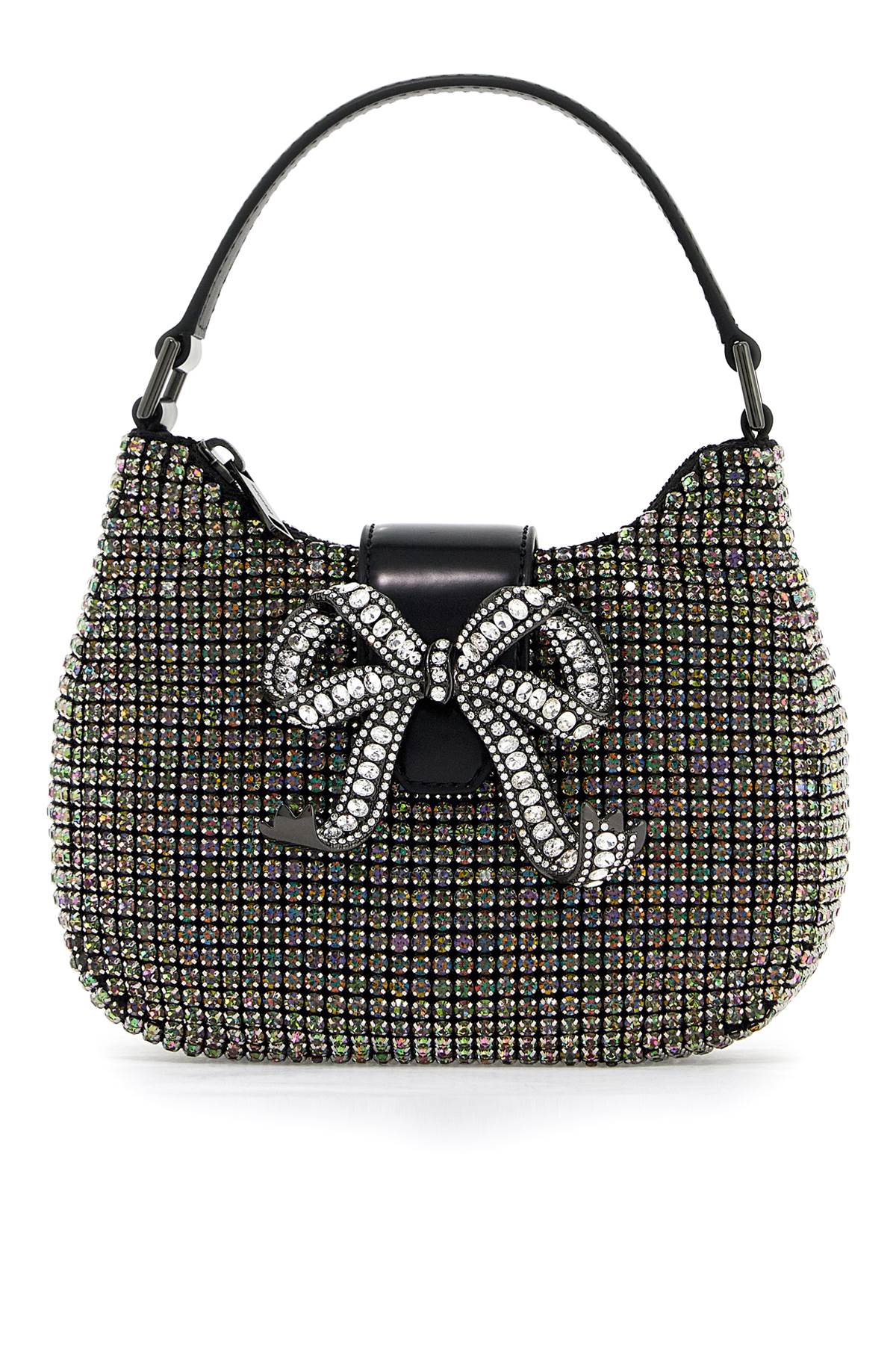 Self Portrait mini crescent bow bag with crystals Shopper Self Portrait