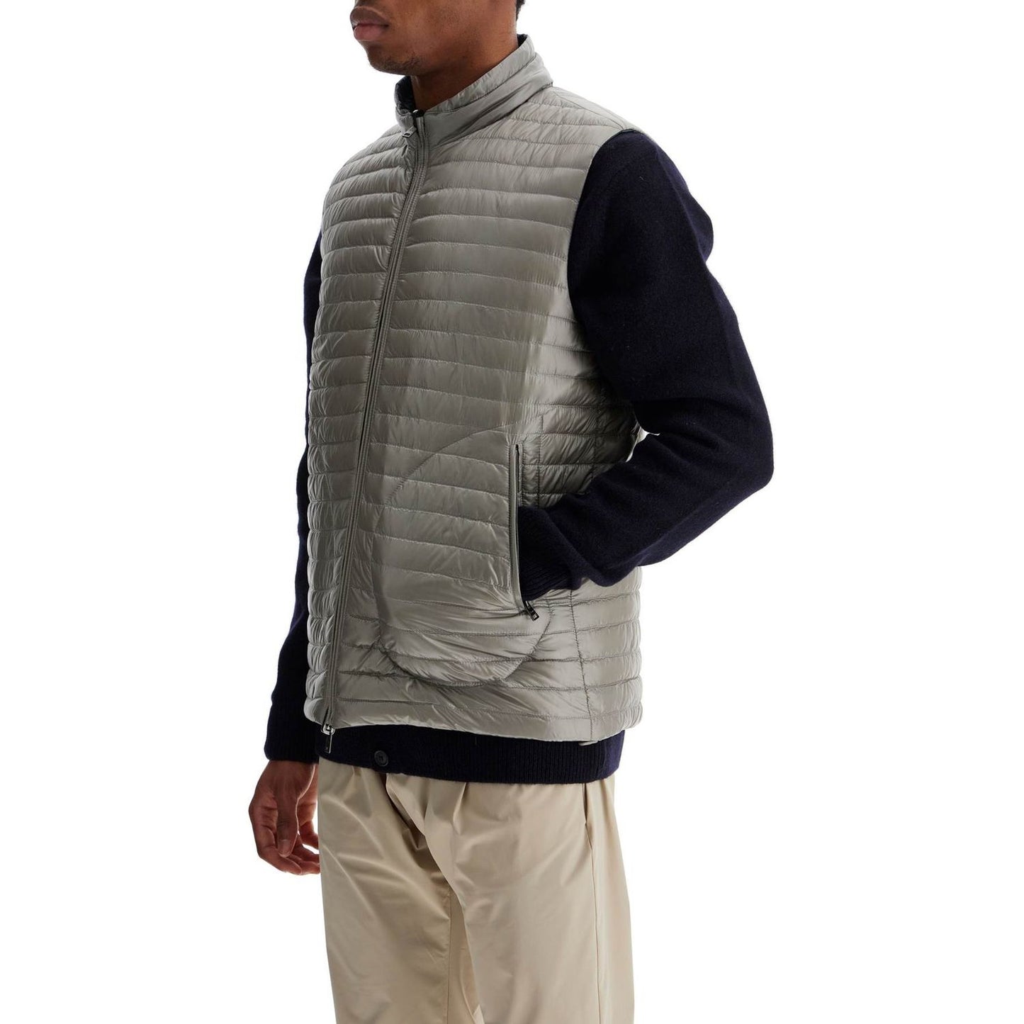 HERNO reversible black polyamide gilet Jackets HERNO