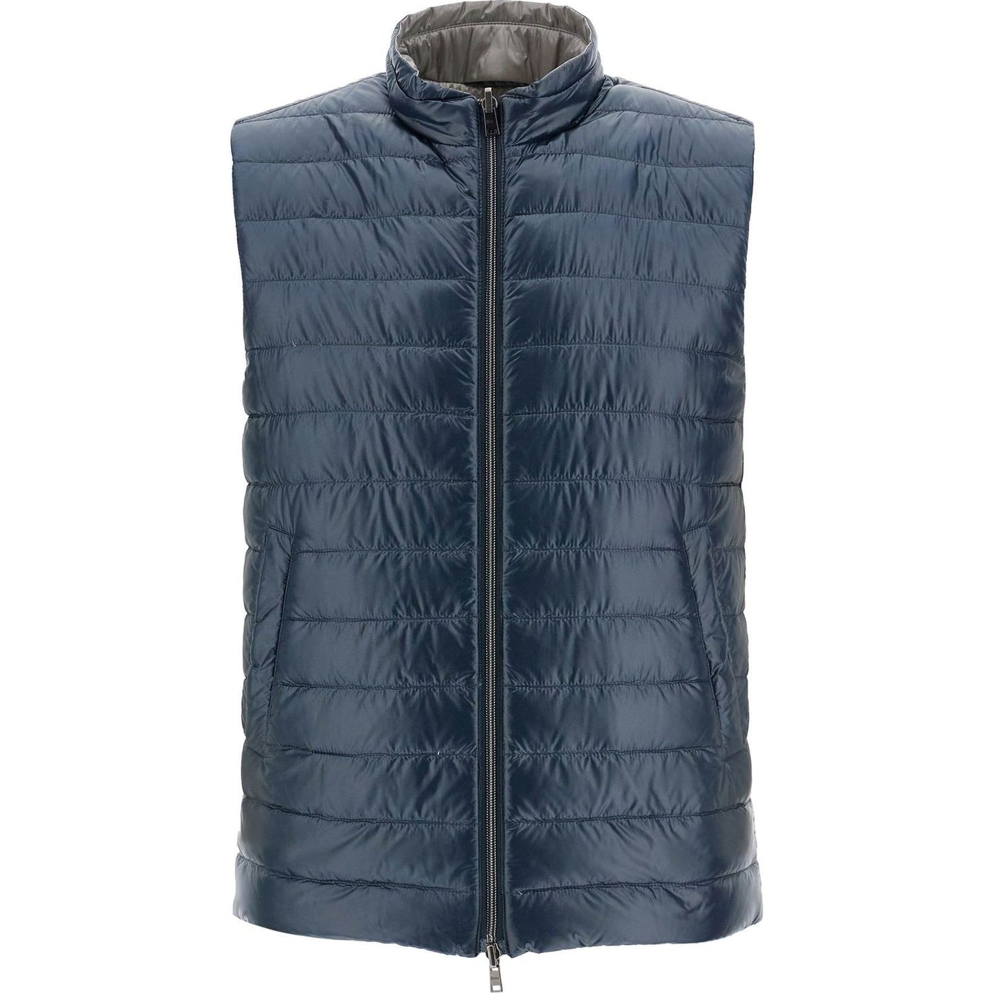 HERNO reversible black polyamide gilet Jackets HERNO