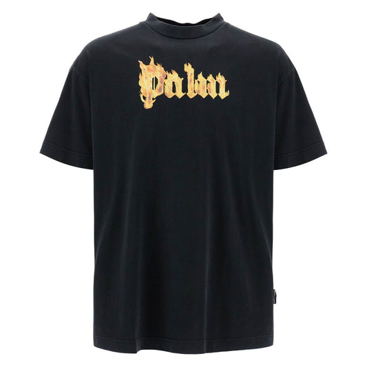 Palm Angels 'burning logo t-shirt Topwear Palm Angels