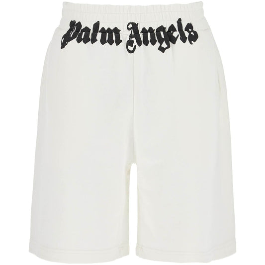 Palm Angels sporty bermuda shorts with logo print Short trousers Palm Angels