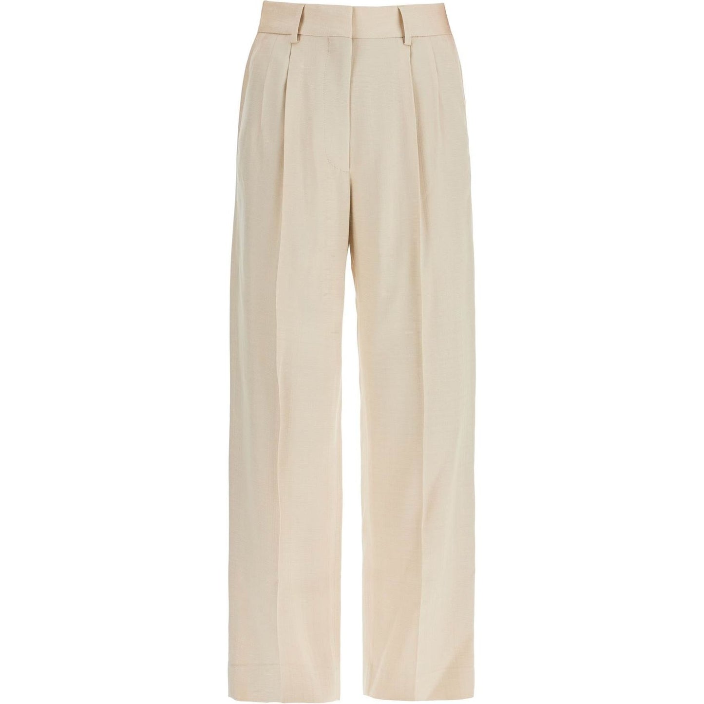 Blaze Milano ivory viscose pants with embroidered pocket Trousers Blaze Milano