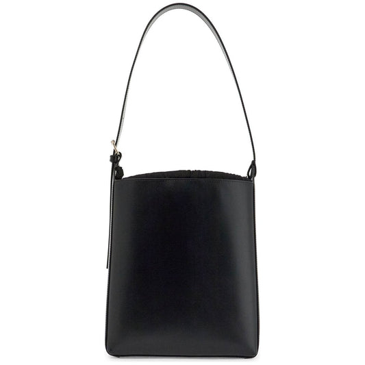 A.P.C. minimalist black leather crossbody bag with adjustable strap Handbag A.P.C.