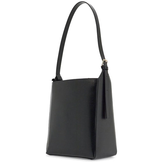 A.P.C. minimalist black leather crossbody bag with adjustable strap Handbag A.P.C.