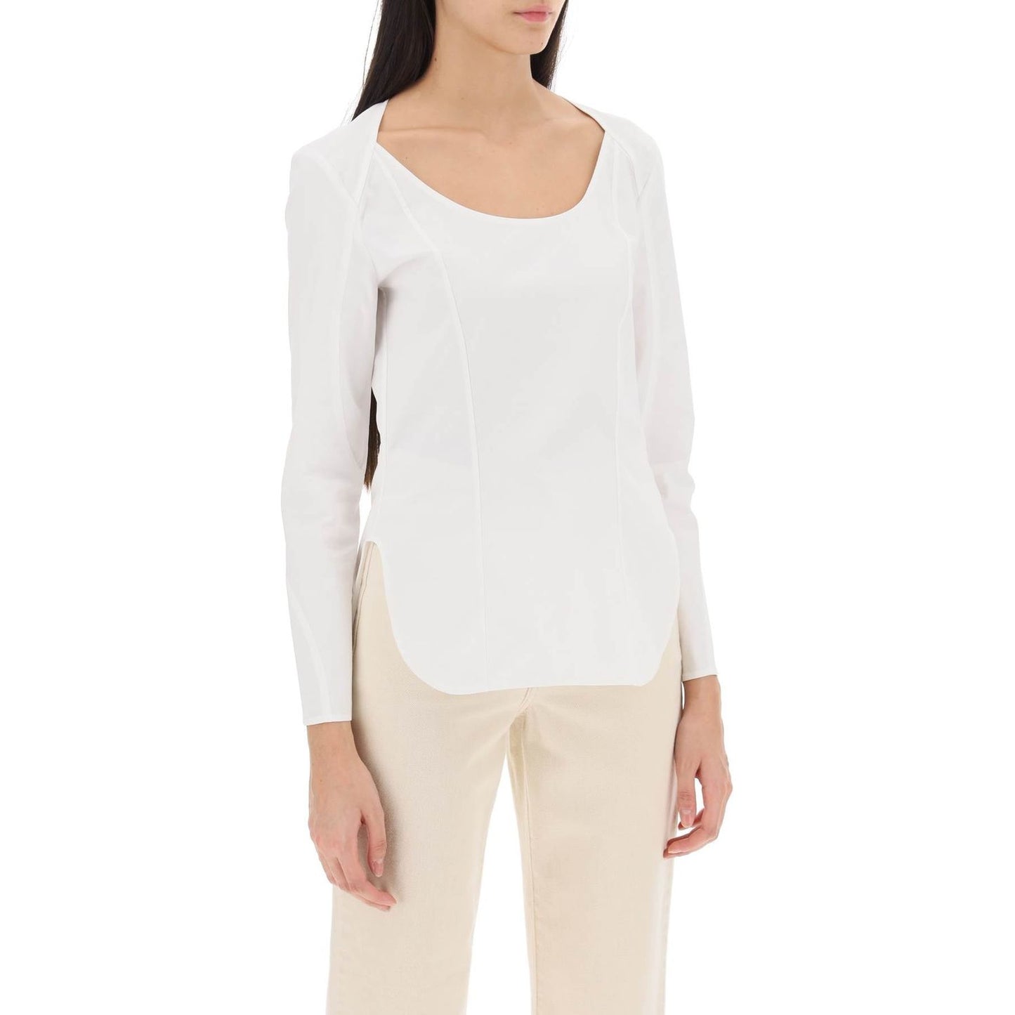 By Malene Birger leiya poplin blouse