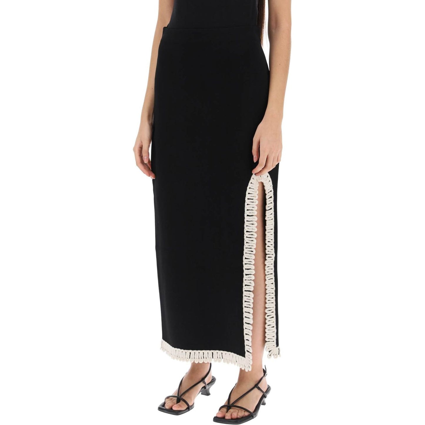 By Malene Birger gabie maxi skirt with crochet trims Skirts By Malene Birger