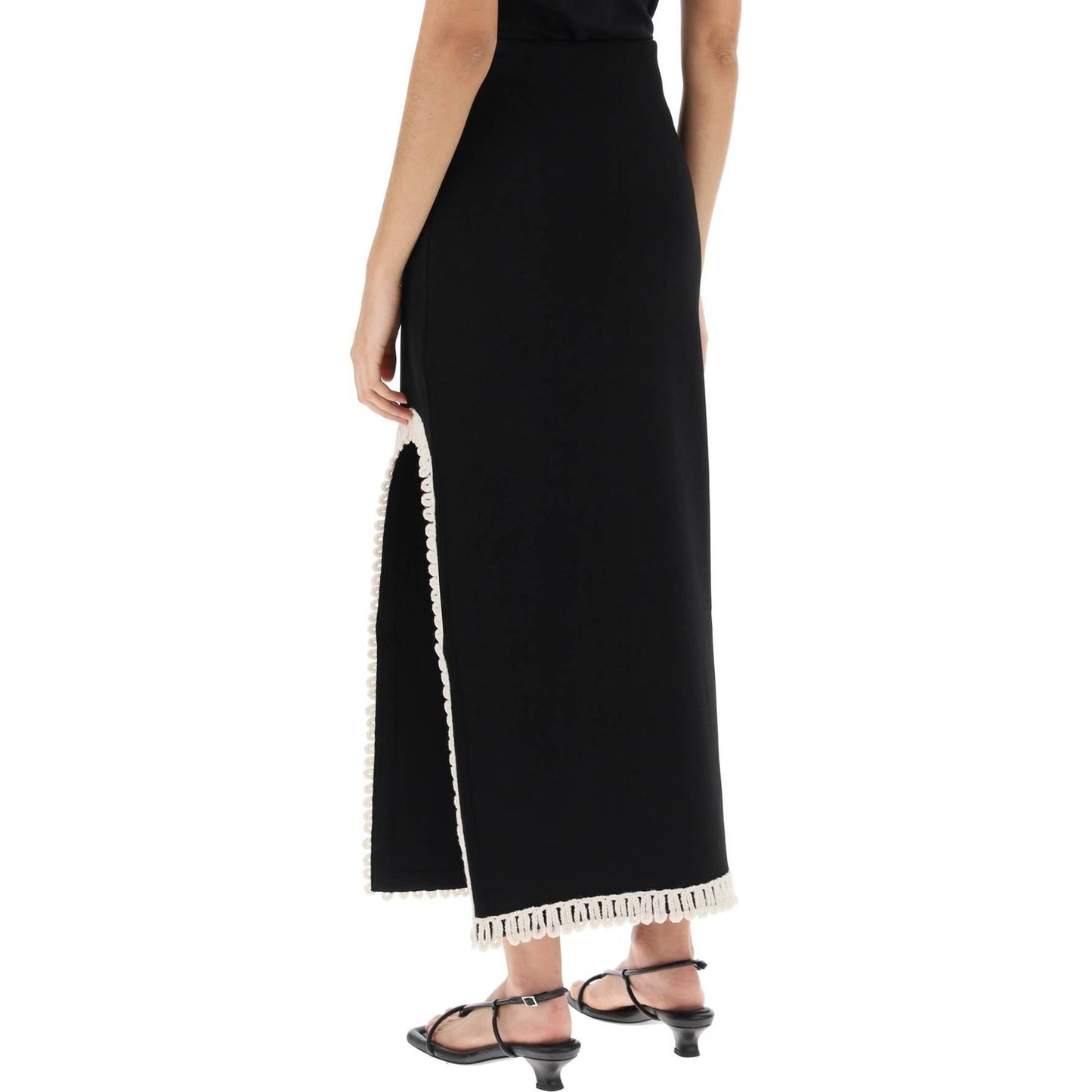 By Malene Birger gabie maxi skirt with crochet trims Skirts By Malene Birger