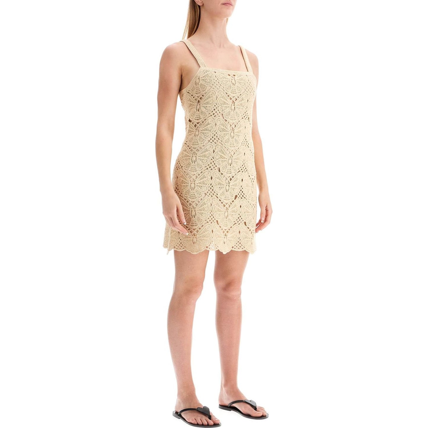 By Malene Birger crochet fall mini dress Dresses By Malene Birger