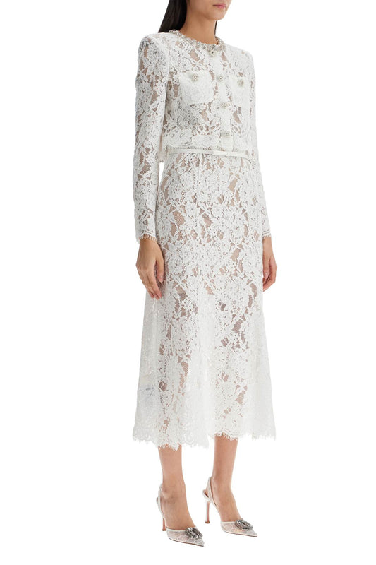 Self Portrait midi lace dress in seven Dresses Self Portrait