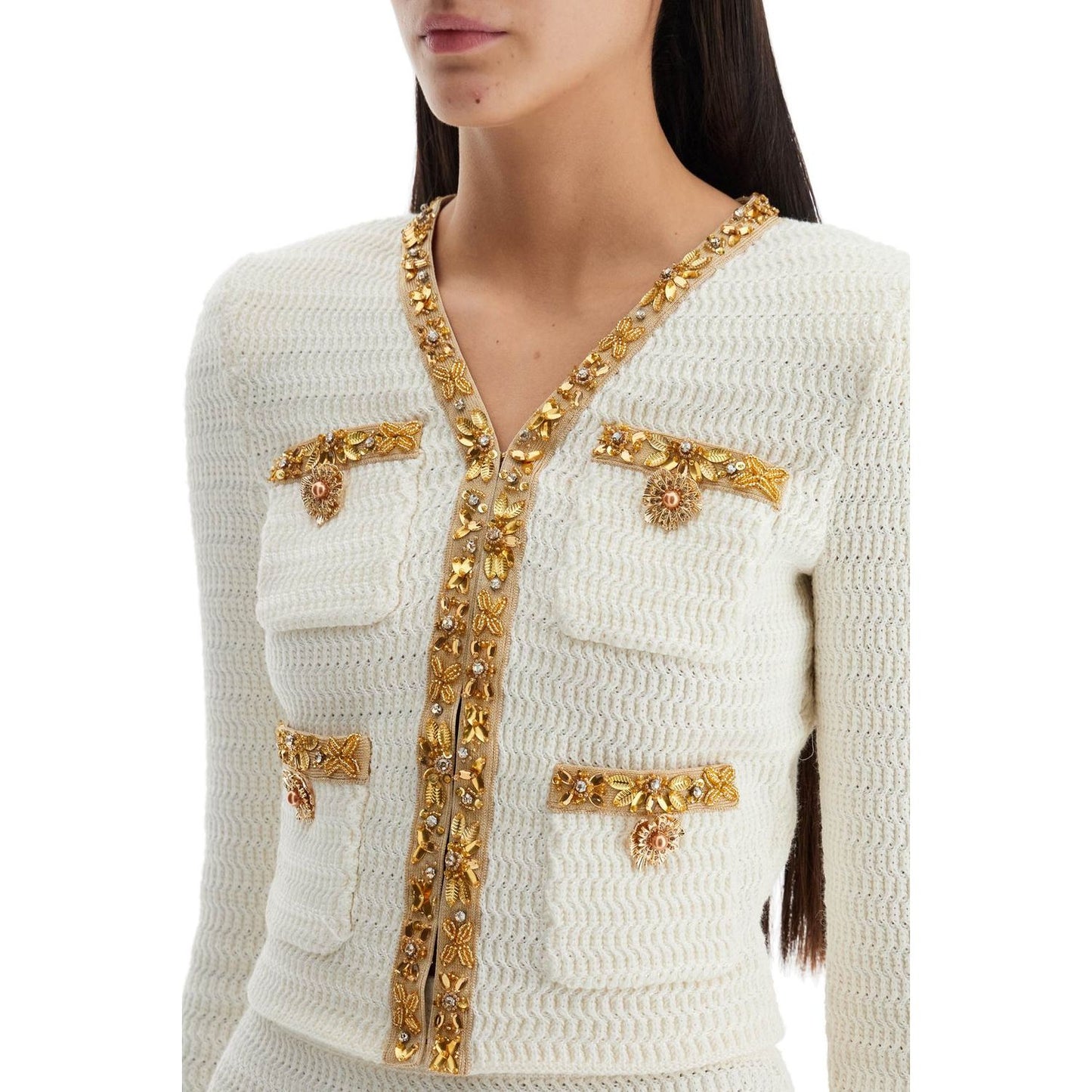 Self-Portrait Self Portrait lurex knit cardigan Knitwear Self-Portrait