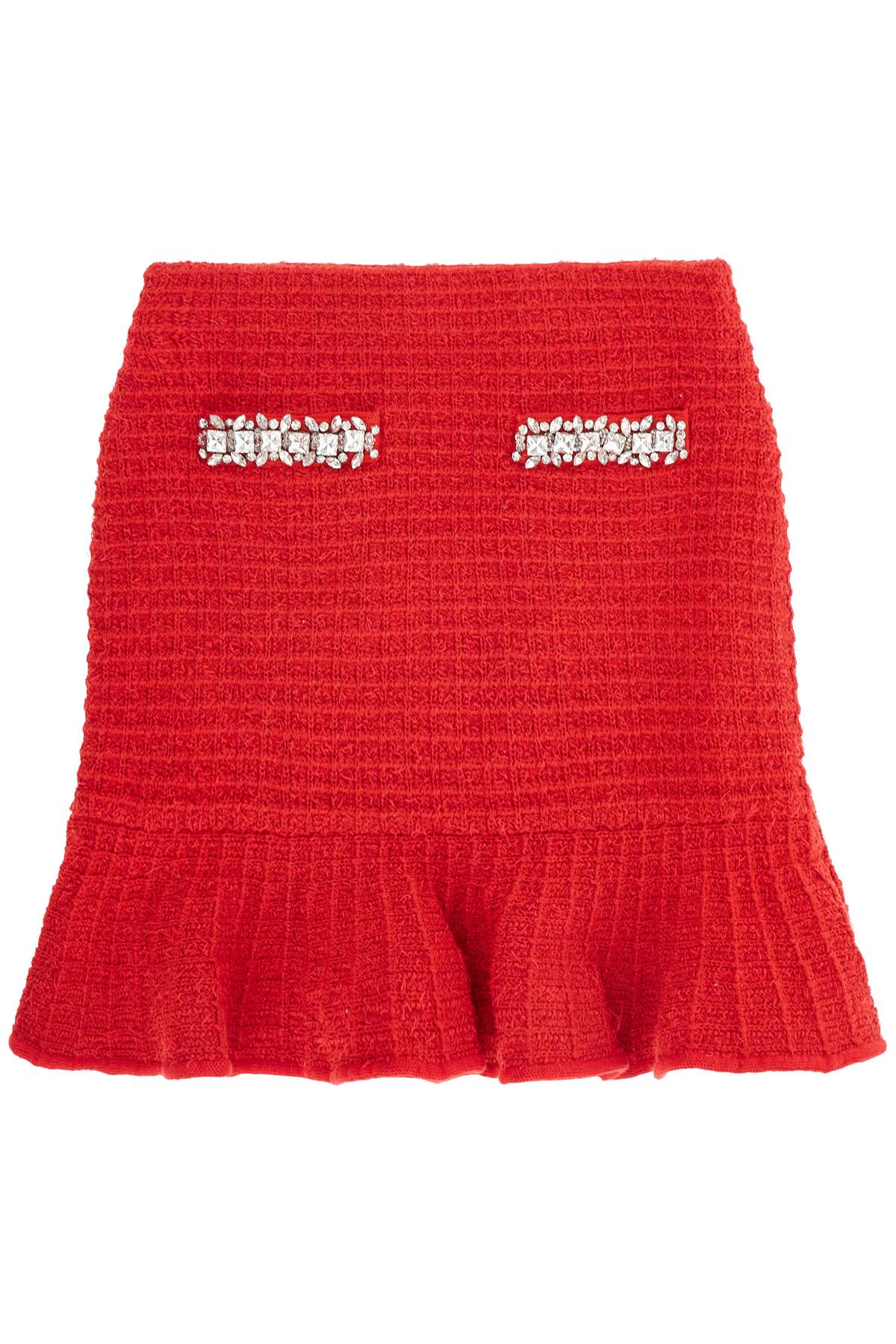 Self-Portrait Self Portrait textured knit mini skirt