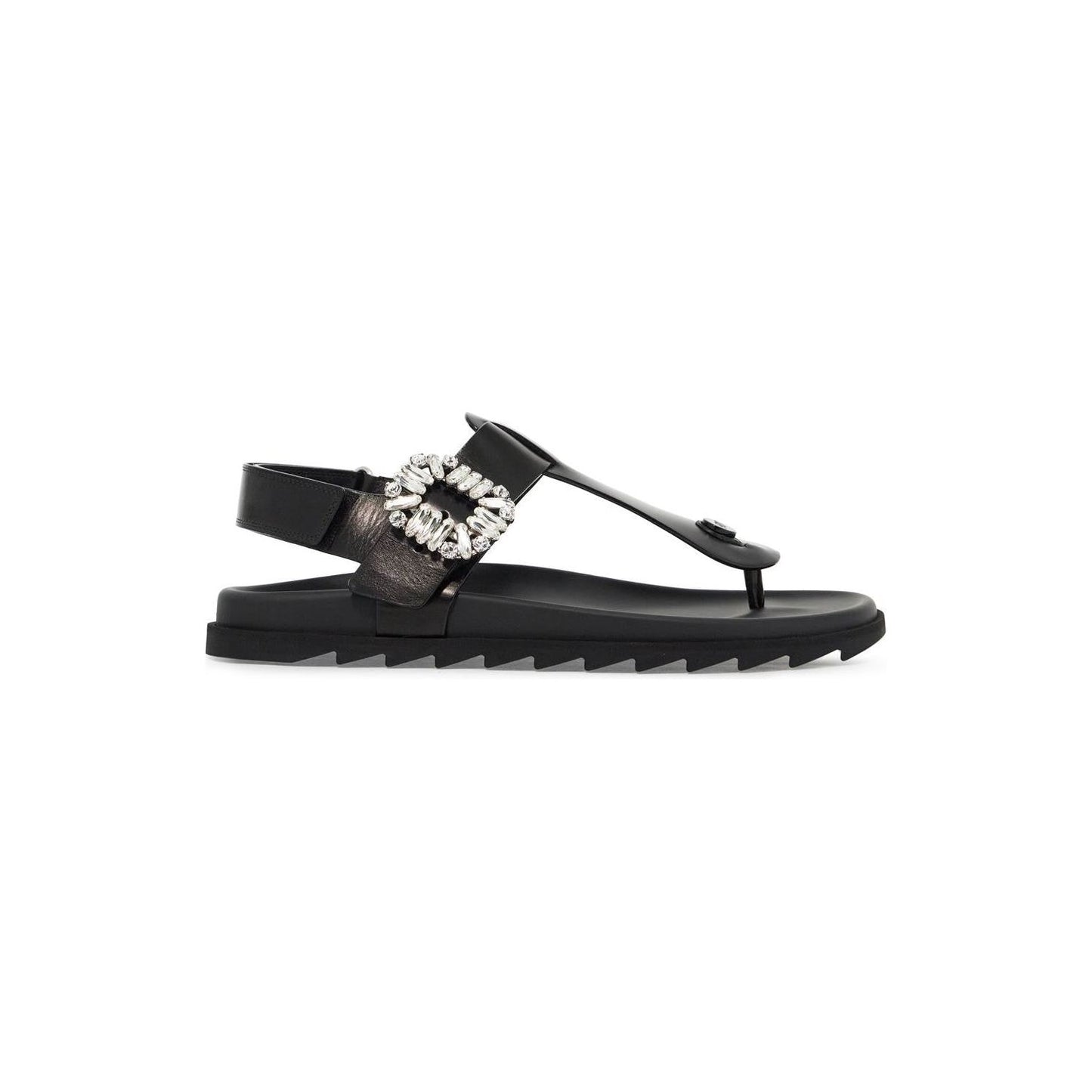 Roger Vivier leather slidy viv' flip-f Sandals Roger Vivier