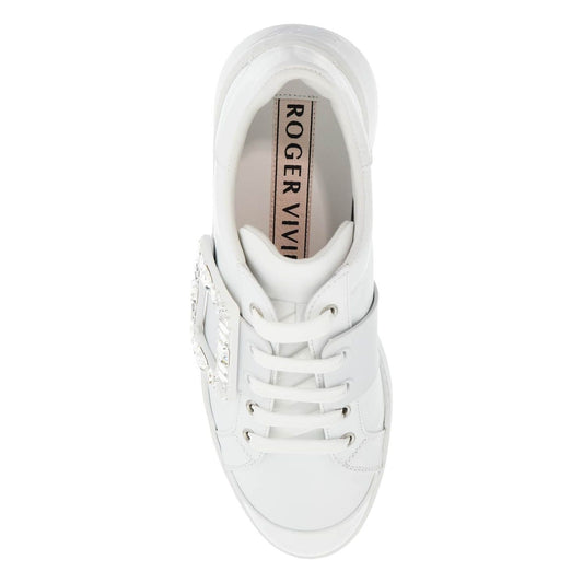 Roger Vivier white leather sneakers viv skate with rhinestones Sneakers Roger Vivier