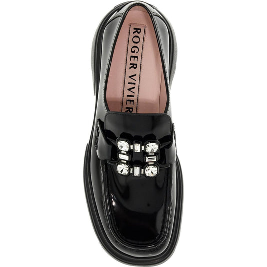 Roger Vivier wallaviv patent leather loafers with rh Loafers Roger Vivier