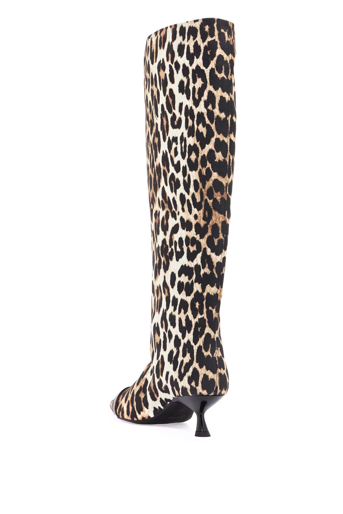 Ganni animal print fabric boots Boots Ganni