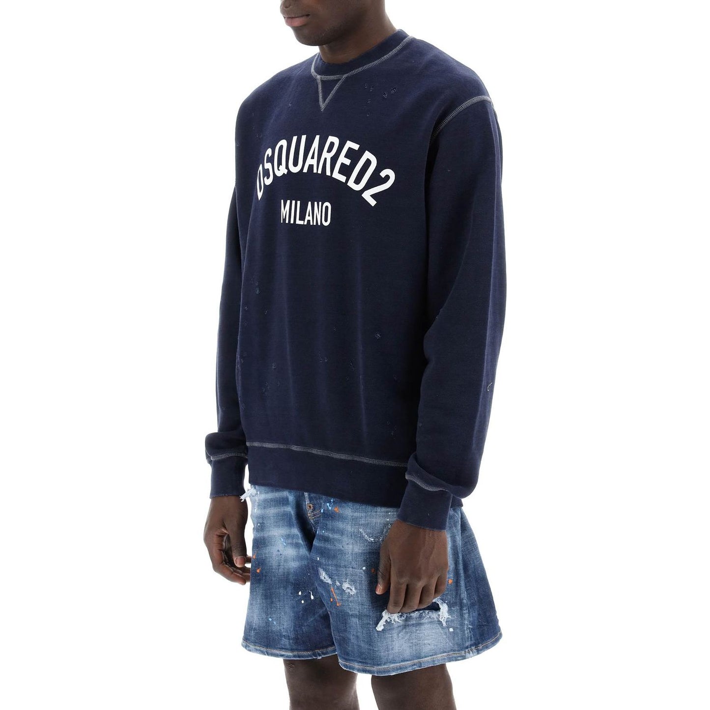 Dsquared2 "used effect cool fit sweatshirt