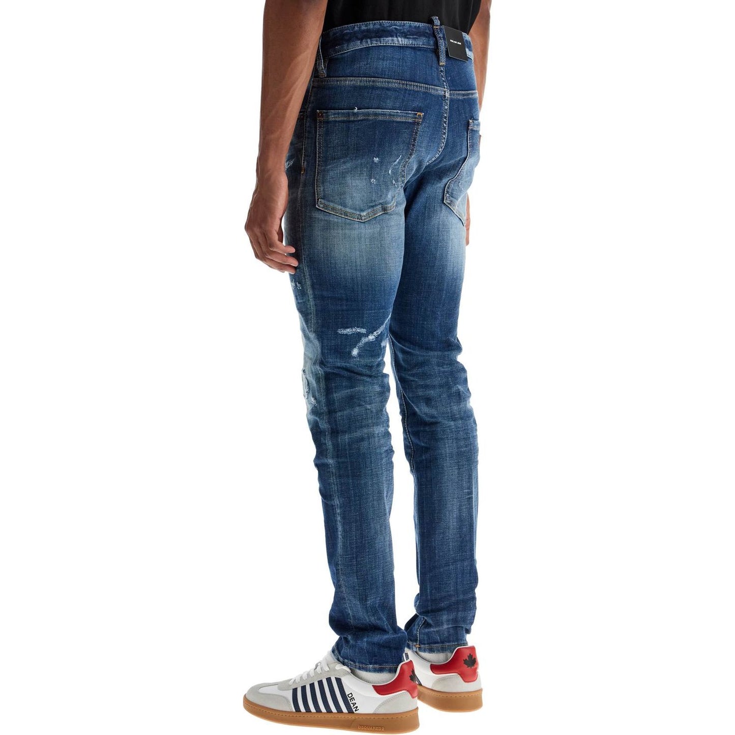 Dsquared2 navy blue jeans in cotton vintage effect Jeans Dsquared2