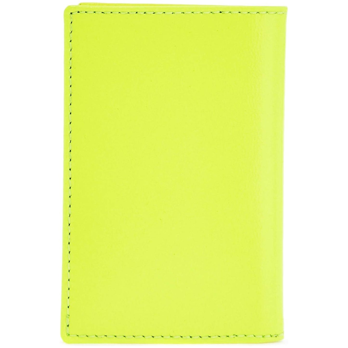 Comme Des Garcons Wallet compact wallet in fluorescent yellow goat leather Wallets Comme Des Garcons Wallet