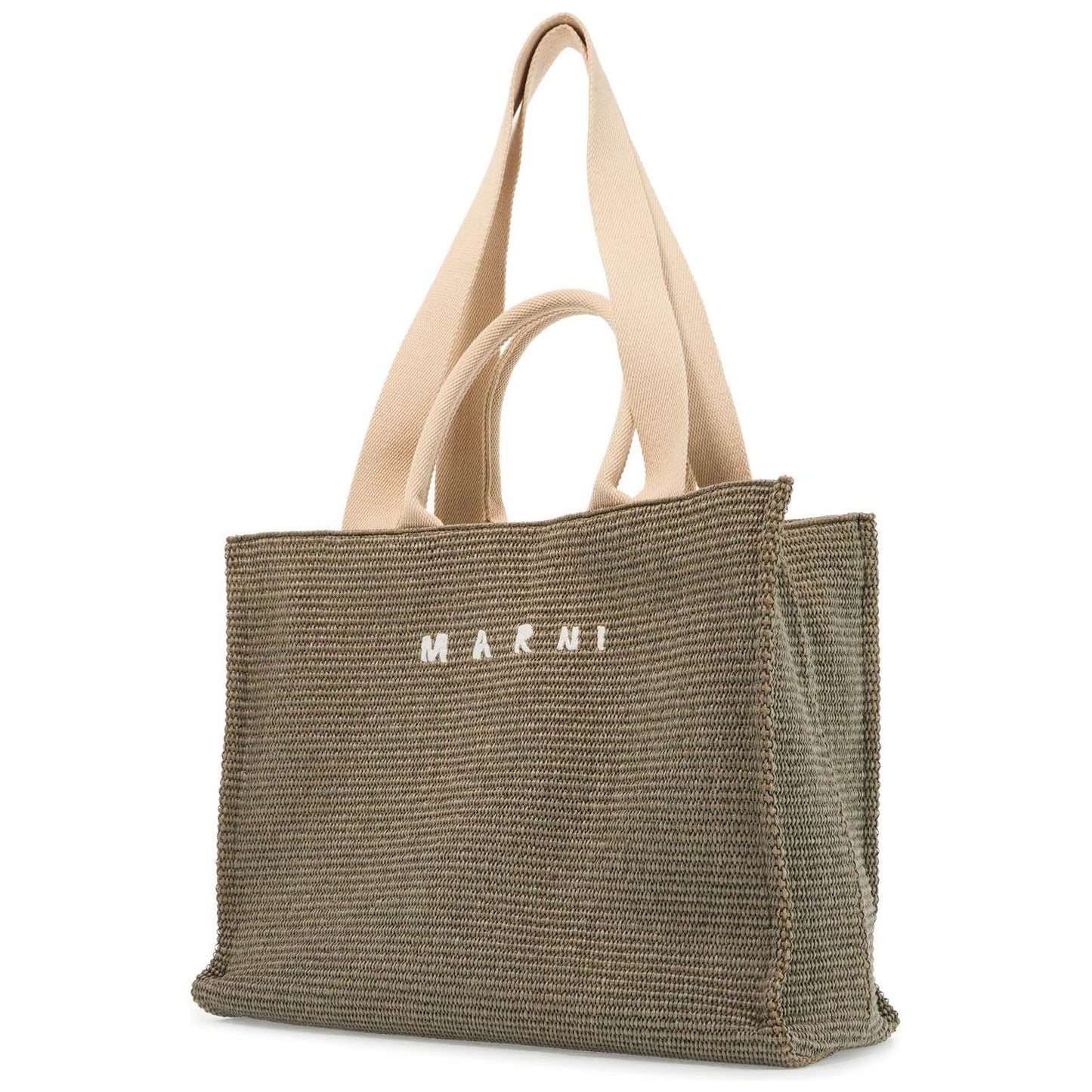 Marni large raffia effect tote bag Shopper Marni