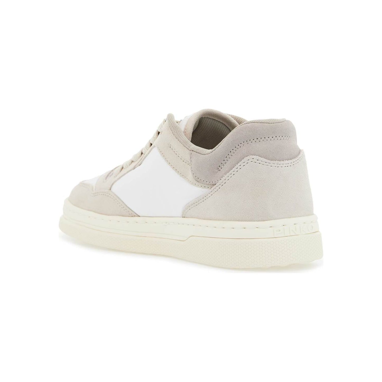 Pinko casual and elegant beige leather sneakers mandy 10 Sneakers Pinko