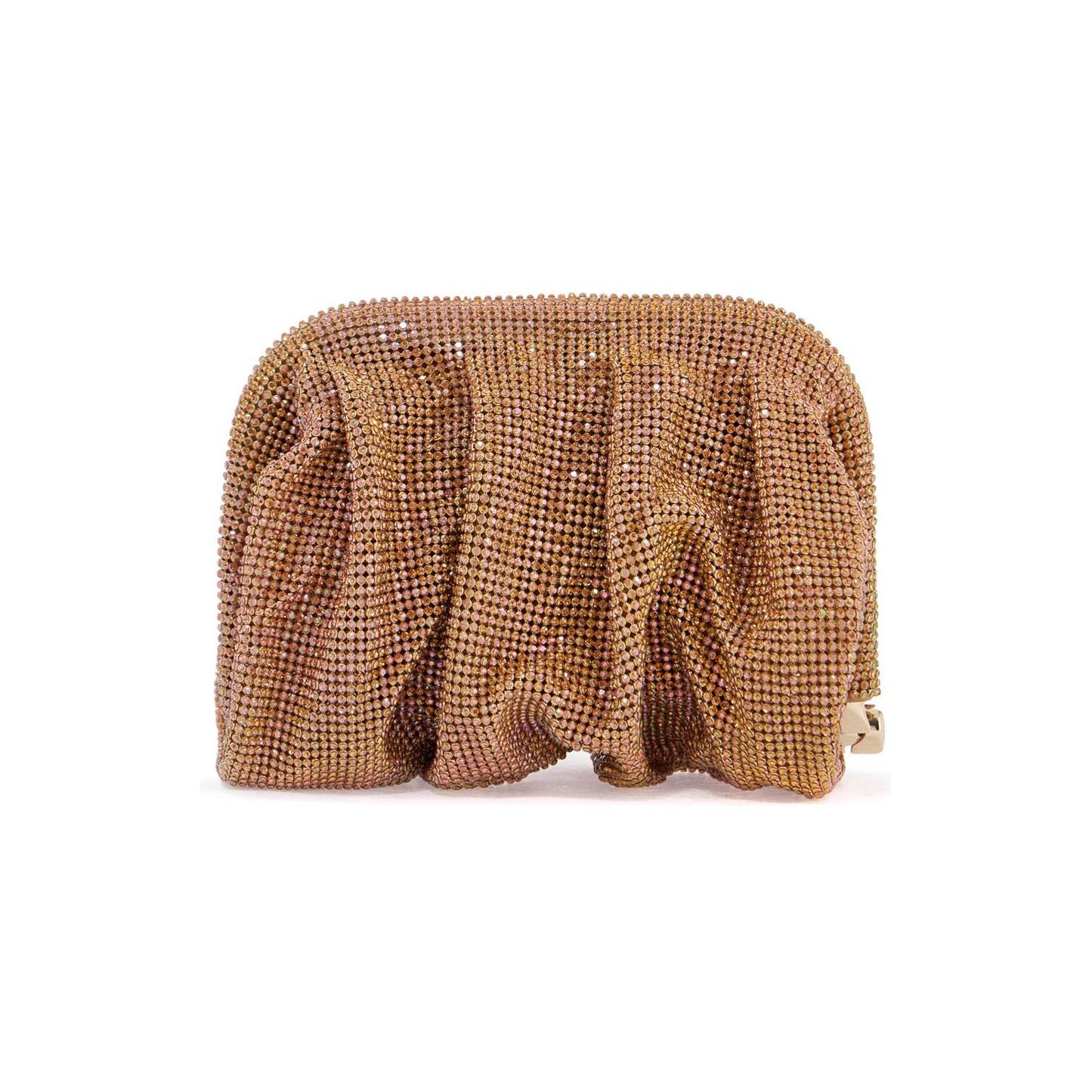 Benedetta Bruzziches la petite handbag in gold strass mesh from the venus collection Clutches Benedetta Bruzziches