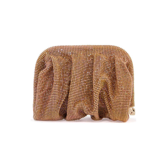 Benedetta Bruzziches la petite handbag in gold strass mesh from the venus collection Clutches Benedetta Bruzziches