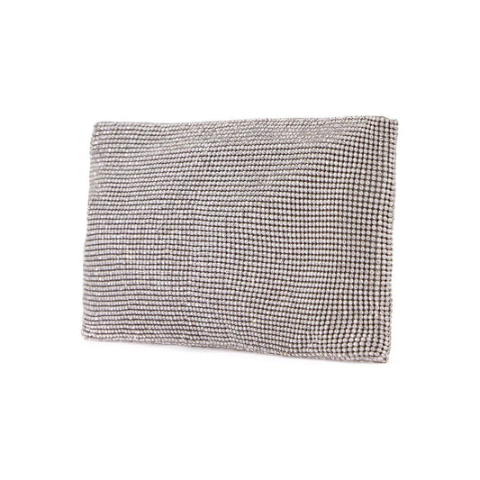 Benedetta Bruzziches la petite evening bag in crystal on silver with shoulder strap Clutches Benedetta Bruzziches