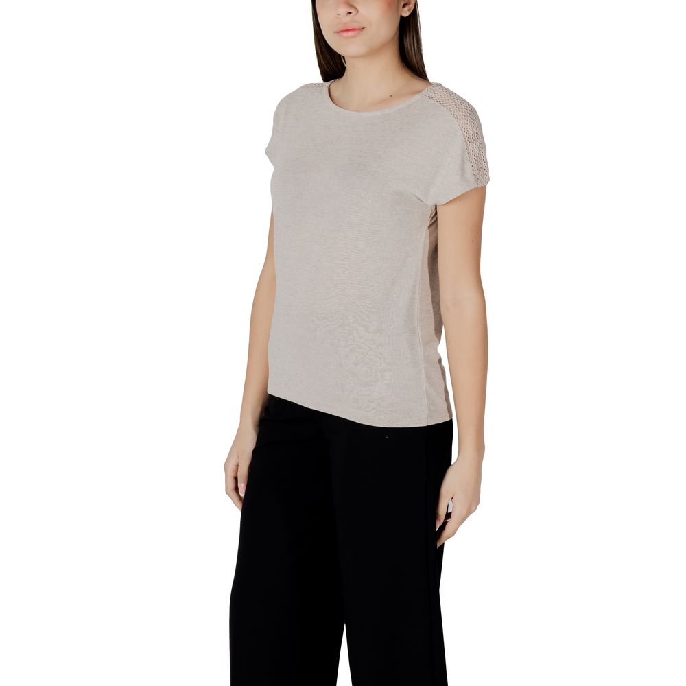 Street One Beige Polyester T-Shirt