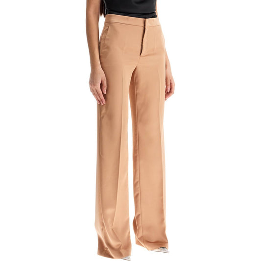 THE ANDAMANE flared satin trousers Trousers THE ANDAMANE