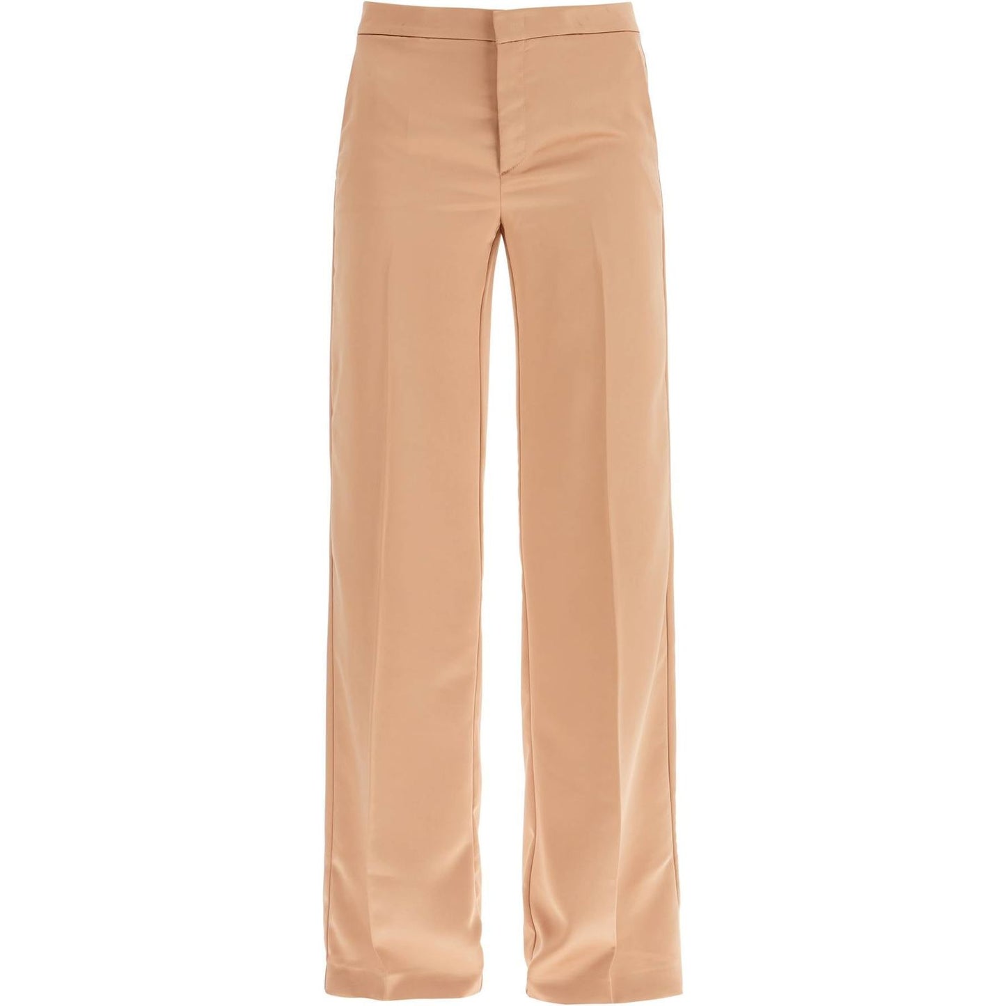 THE ANDAMANE flared satin trousers Trousers THE ANDAMANE