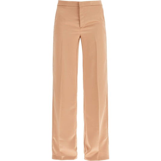 THE ANDAMANE flared satin trousers Trousers THE ANDAMANE