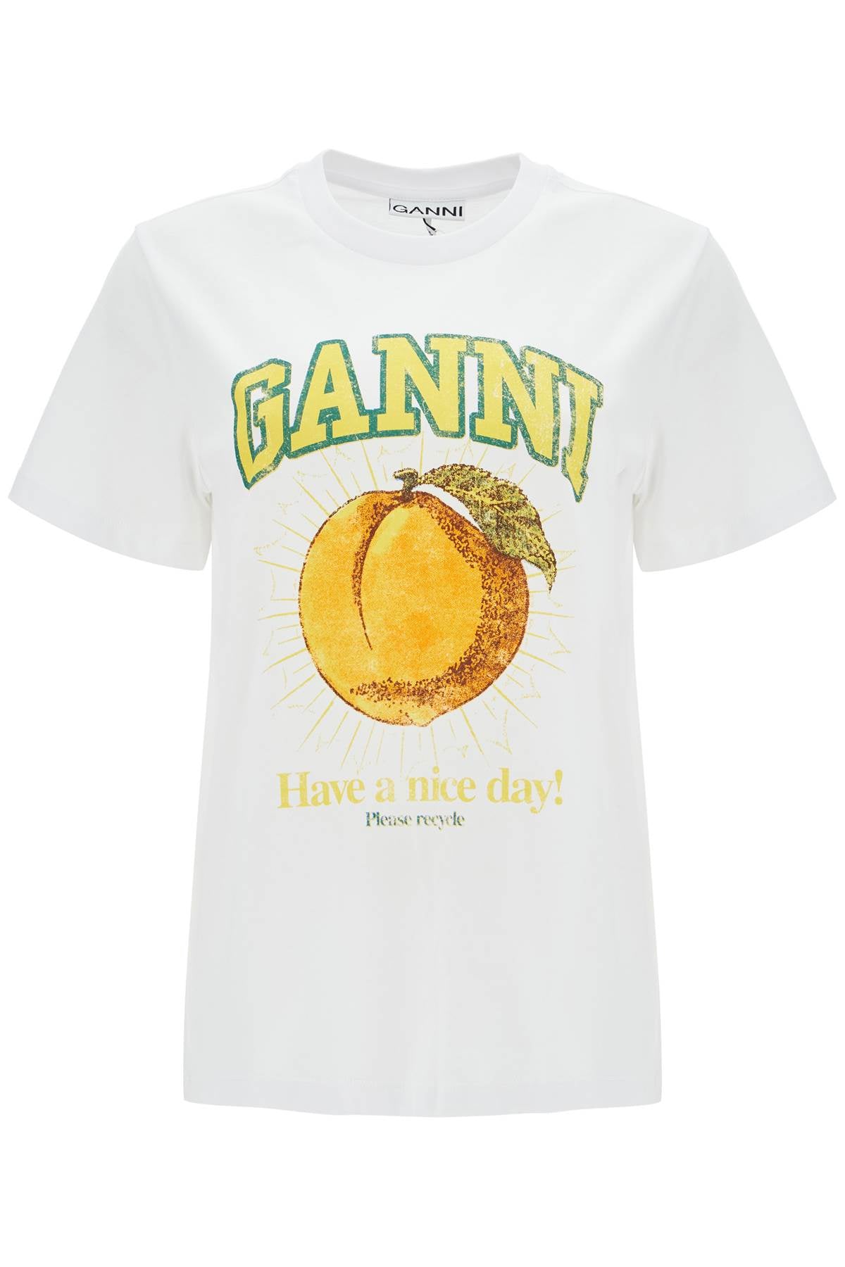 Ganni relaxed fit printed t-shirt Topwear Ganni