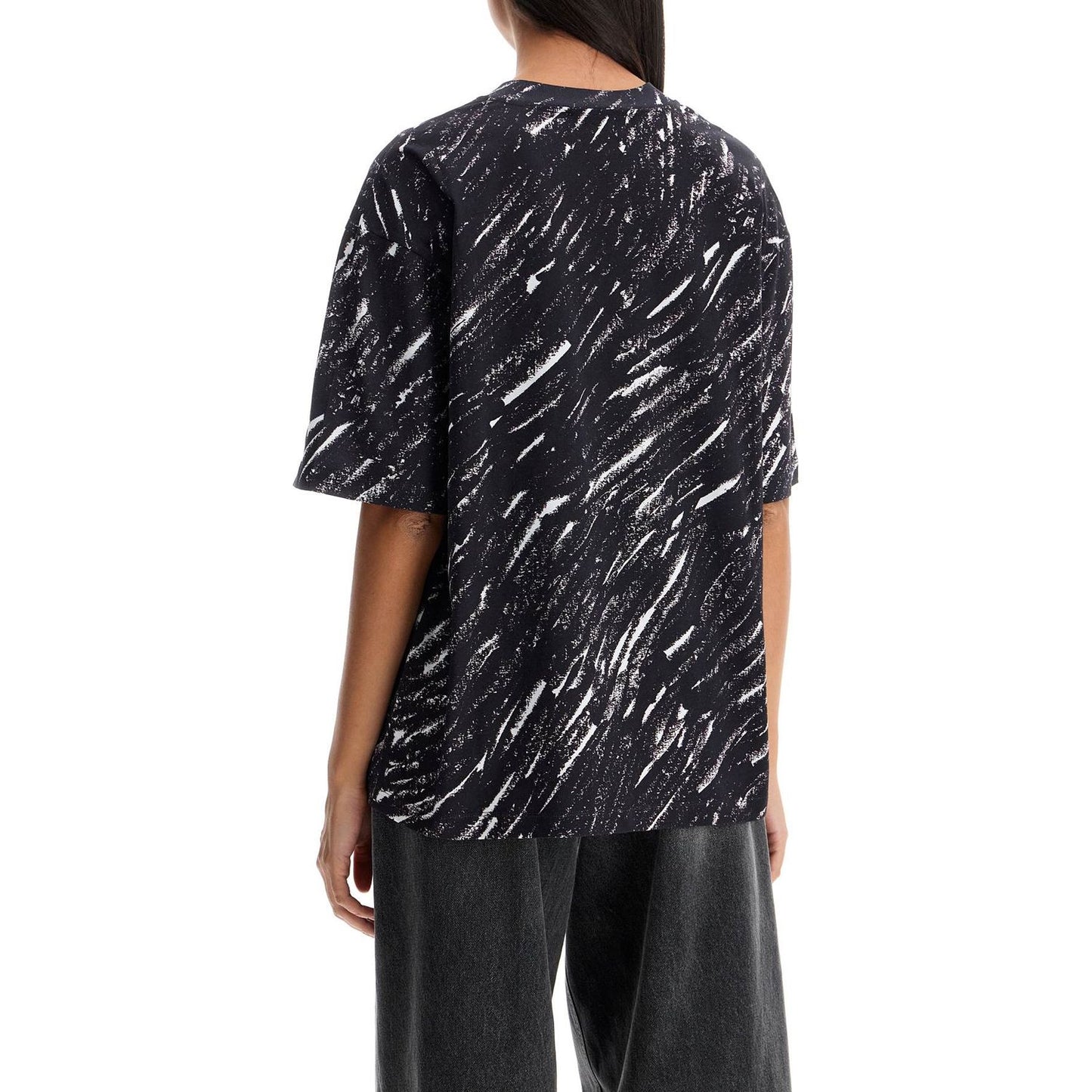 Marni abstract pattern logo oversized t-shirt Topwear Marni