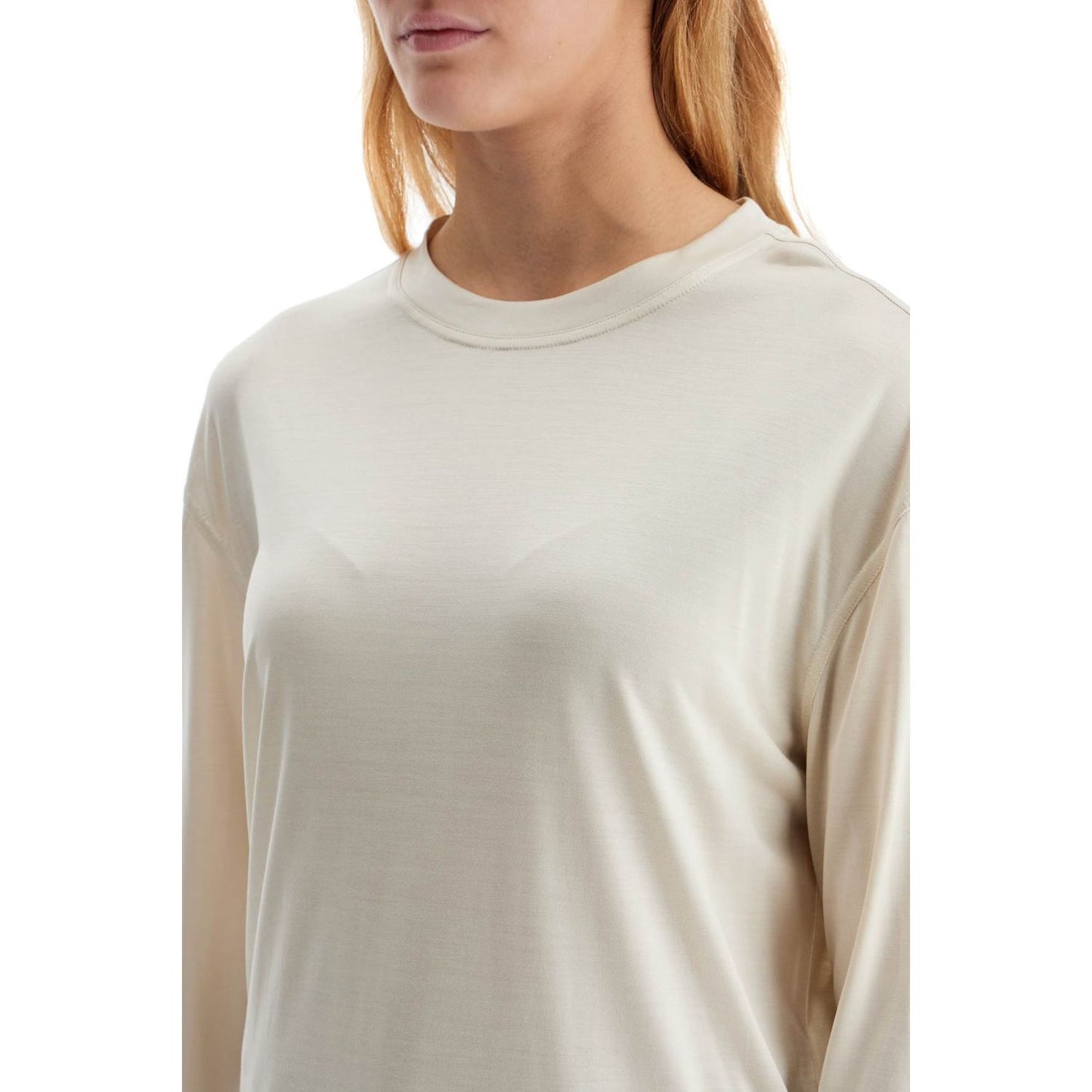 Lemaire long-sleeved silk t-shirt for Topwear Lemaire