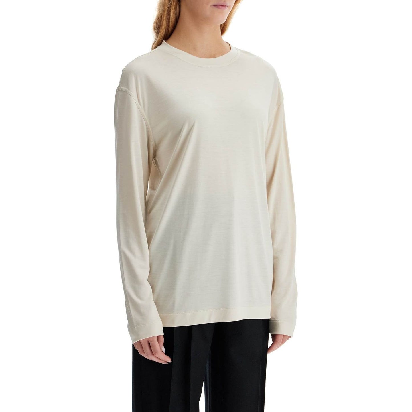 Lemaire long-sleeved silk t-shirt for Topwear Lemaire