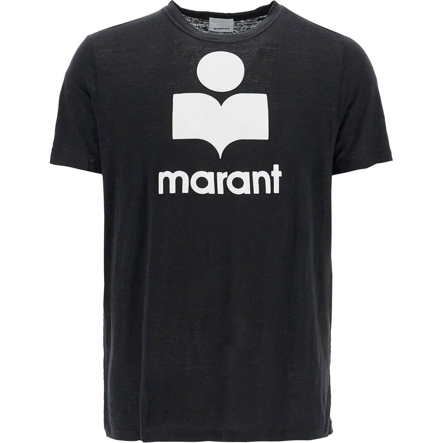 Marant karman linen logo t-shirt Topwear Marant