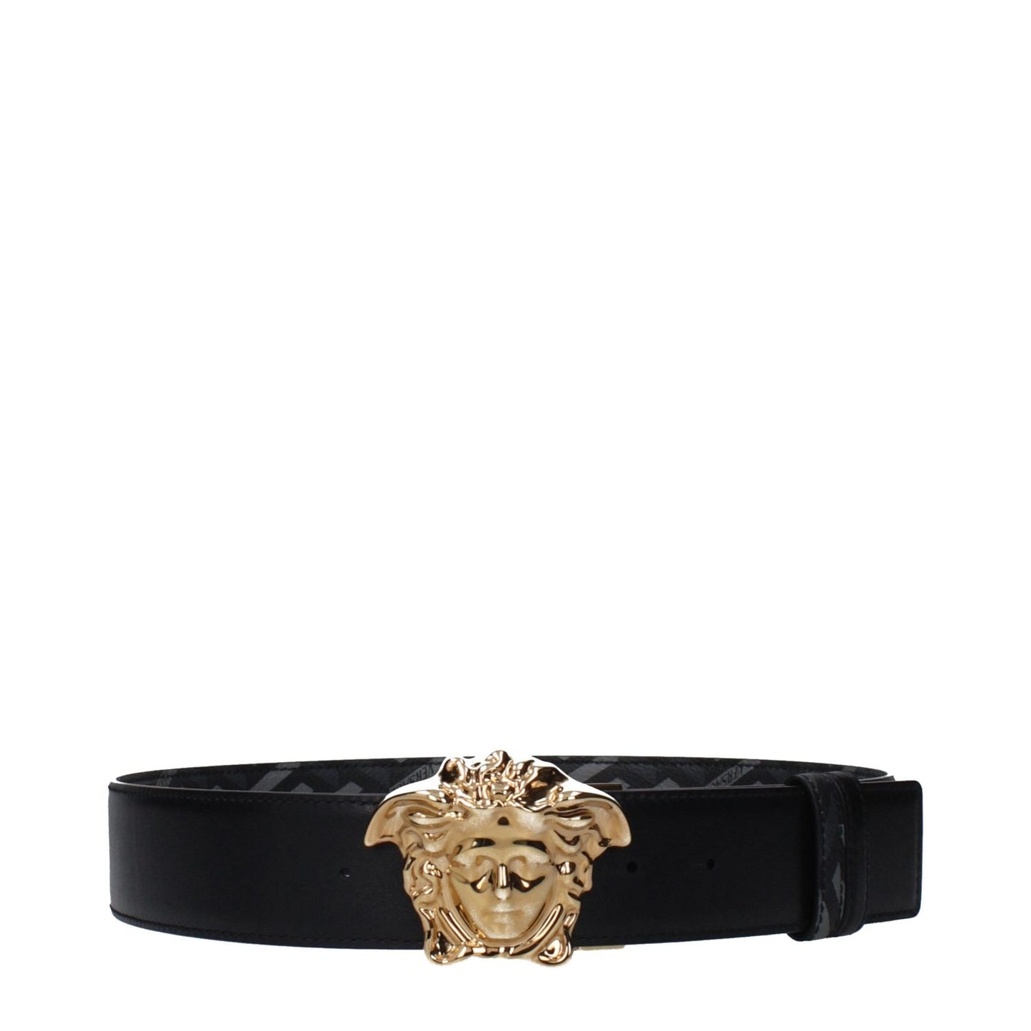 Versace Gray Polyester Regular Belt 100 cm / 40 Inches,110 cm / 44 Inches,1728,75667636384,90 cm / 36 Inches,95 cm / 38 Inches,Accessories,Belts - Accessories,Gray,Men,New with tags,Regular Belts - Belts - Accessories,Versace