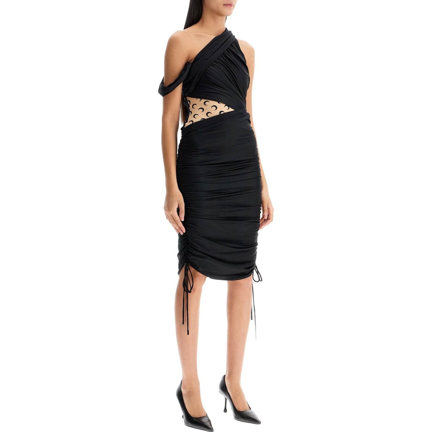 Marine Serre draped jersey dress with Dresses Marine Serre