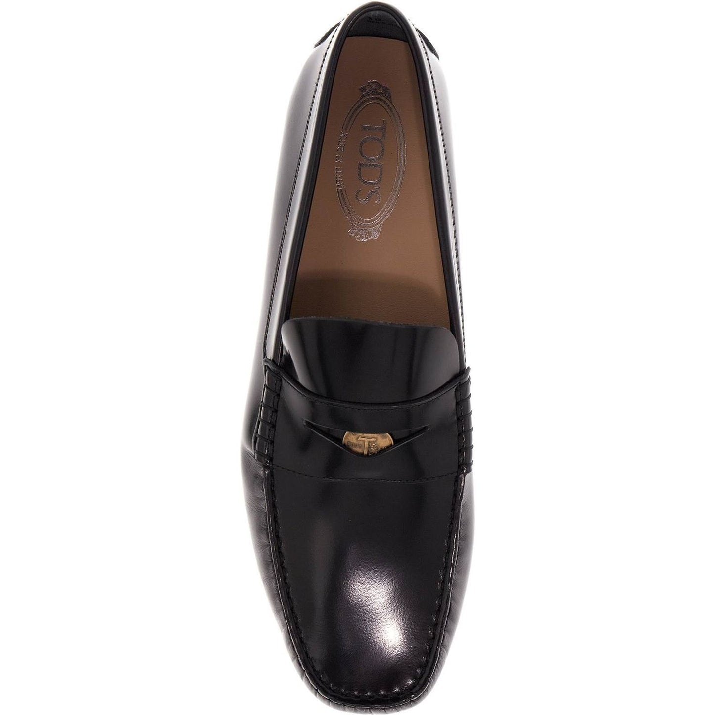 Tod'S brushed leather loafers with penny detail