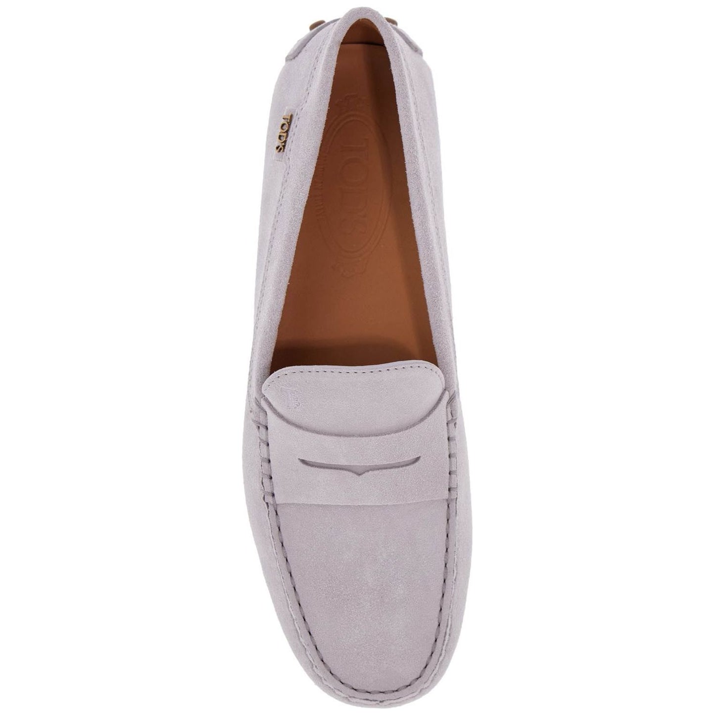 Tod'S light grey suede leather driving moccasin Loafers Tod'S