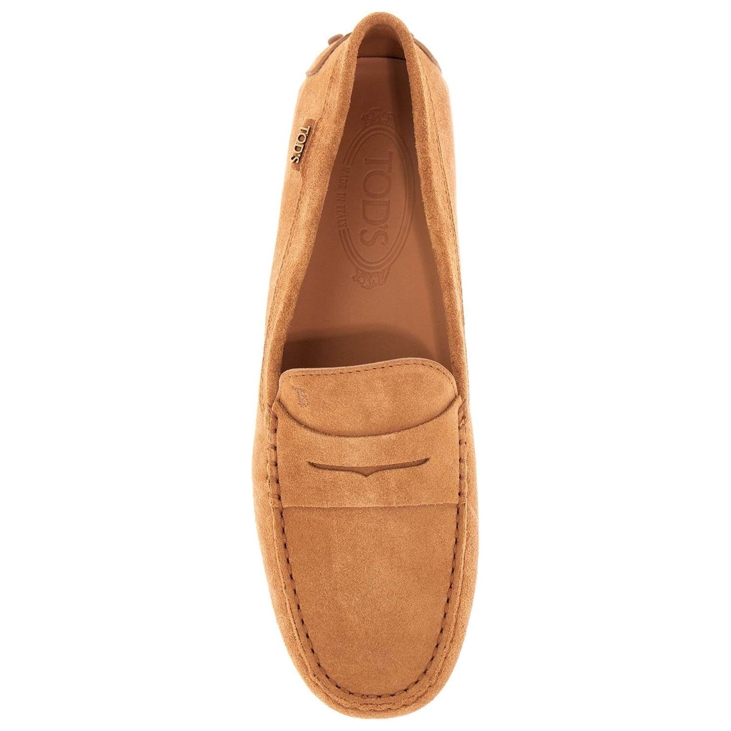 Tod'S men's suede leather loafers in cognac Loafers Tod'S