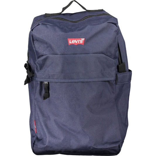 Chic Blue Urban Backpack with Embroidered Logo Levi's