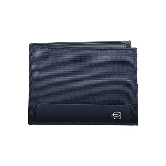 Sophisticated Blue Wallet with RFID Blocking Piquadro